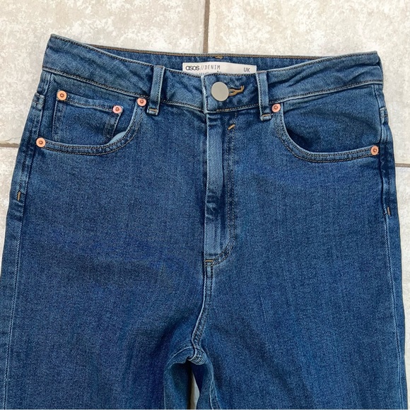 ASOS Farleigh High Rise Straight Leg Slim Mom Denim Jeans - Picture 4 of 14